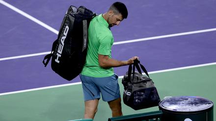 Novak Djokovic musste in Indian Wells schon nach Runde drei seine Taschen packen.