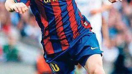 Am Ball ein Genie. Lionel Messi, 23, ist zum zweiten Mal zum „Weltfußballer des Jahres“ gewählt worden.Foto: dpa