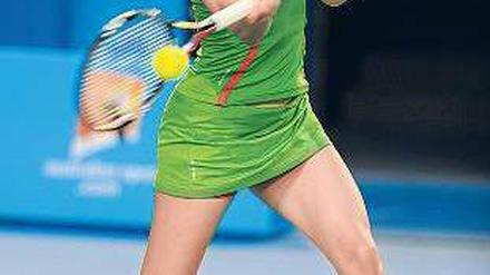 Starke Haltung. Zum ersten Mal in ihrer Karriere erreicht Andrea Petkovic das Viertelfinale bei einem Grand-Slam-Turnier.