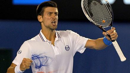Geschafft! Novak Djokovic steht wie im Vorjahr im Endspiel der Australian Open.