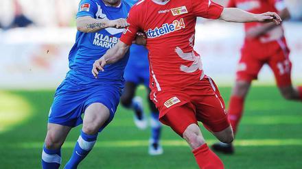 Abgedrängt: Gegen Karlsruhe konnten die Berliner um Patrick Kohlmann sich nicht durchsetzen.