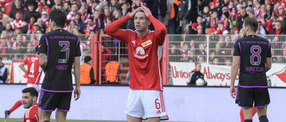Robin Gosens und seine Union-Kollegen taumeln in der Bundesliga immer mehr in Richtung Tabellenkeller.