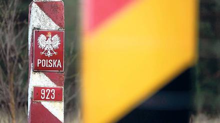 Über die Grenze. Die meisten Einwanderer werden aus Polen erwartet. Foto: dpa