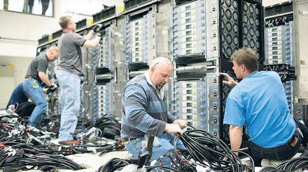2007 installierte IBM im Forschungszentrum Jülich den Supercomputer Jugene.