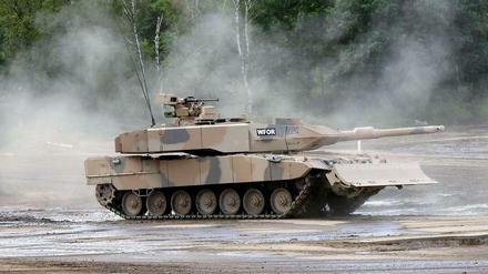 Der Kampfpanzer Leopard, den Krauss-Maffei produziert
