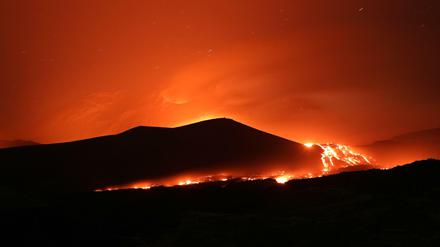 Der Ätna auf Sizilien, Europas aktivster Vulkan. 