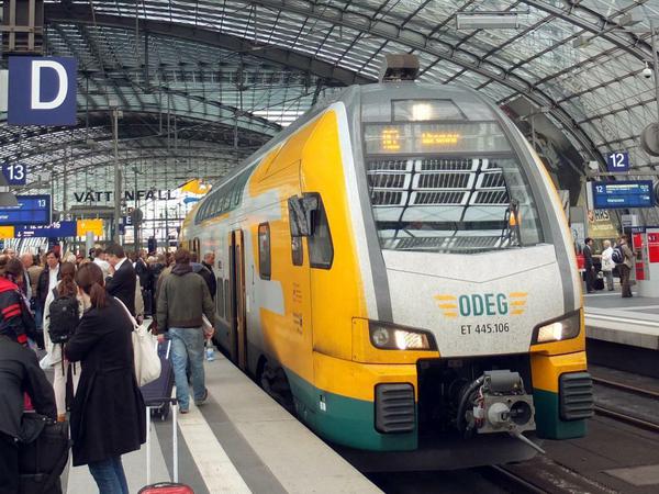 Einige Regionalzüge der Odeg durchqueren auch das Berliner Stadtgebiet - und können beim Lokführer-Streik eine Alternative zur S-Bahn sein.