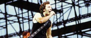 Bruce Springsteen am 19. Juli 1988 auf der Radrennbahn Berlin-Weißensee.
