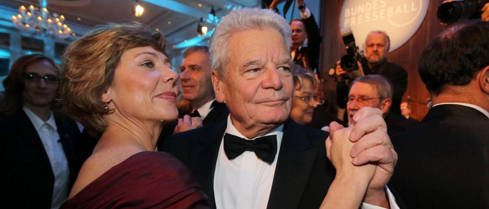 Bundespräsident Joachim Gauck und seine Lebensgefährtin Daniela Schadt.
