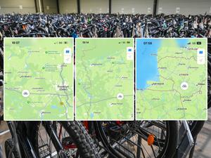 Den Weg ihres Fahrrads konnte Anastasia R. mittels GPS-Tracker gut verfolgen. Geholfen hat ihr das bislang nicht.
