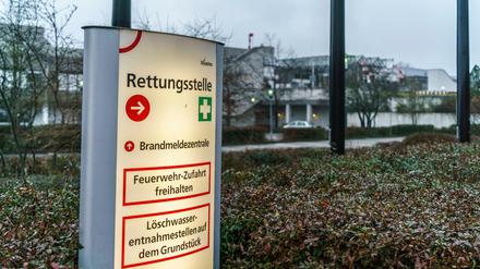 Unter Quarantäne. Im Humbodt-Klinikum in Reinickendorf gab es 28 Infektionen mit der aus Großbritannien stammenden Corona-Mutation B117.
