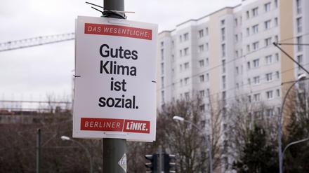 Wahlplakat von Die Linke.