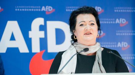 Birgit Bessin wurde am Samstag zur Landesvorsitzenden der AfD Brandenburg gewählt. Sie zählt zum Lager von Andreas Kalbitz.