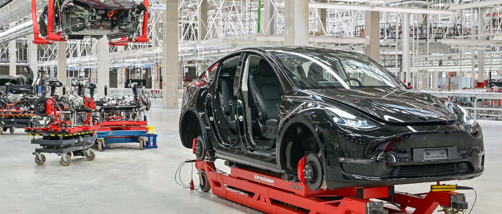 Elon Musk hatte angekündigt, noch in diesem Jahr die Serienproduktion in der Brandenburger Fabrik starten zu wollen. 