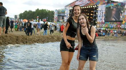 Nass geworden? Egal, das polnische Woodstock ist nur einmal im Jahr.