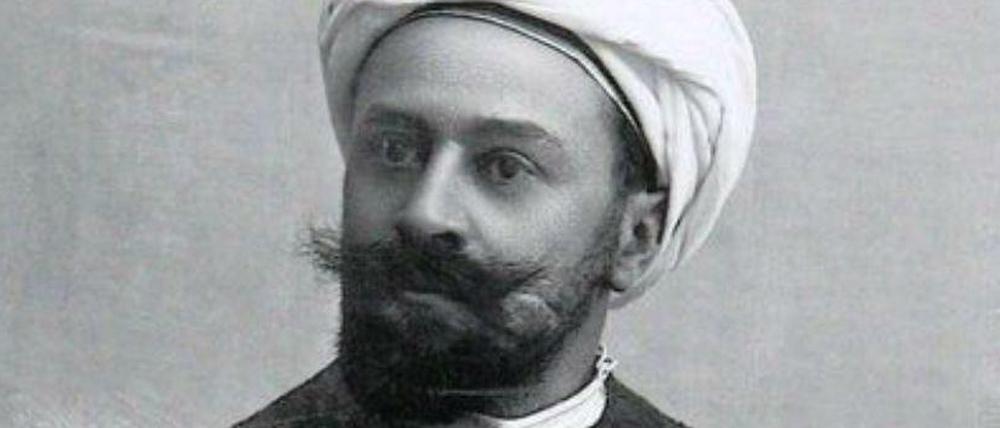 Max von Oppenheim in arabischer Kleidung.