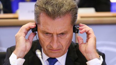 Günther Oettinger (CDU), EU-Kommissar für Digitale Wirtschaft und Gesellschaft.