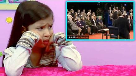 Im US-Fernsehen äußern sich Kinder zum Präsidentschaftswahlkampf. Nicht alle begeistern die Rededuelle.