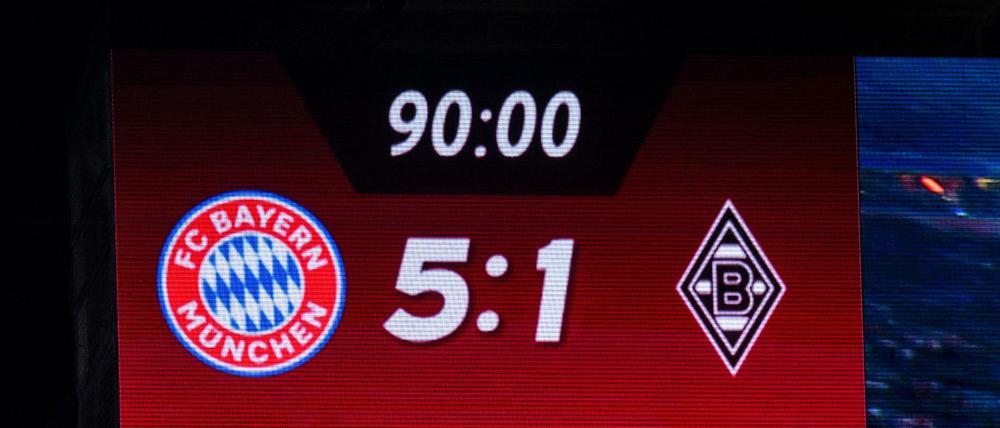 Klare Sache. Das Spiel der Bayern gegen Mönchengladbach wurde von Sky Sport News live im Free-TV übertragen. 