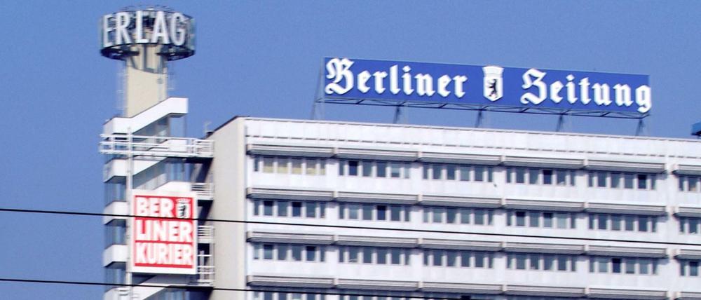 Die Krise des Berliner Verlages war bereits seit längerem durch das nur noch eingeschränkt funktionierende Logo weithin sichtbar. 