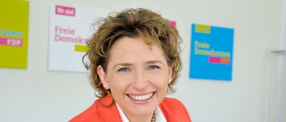 FDP-Generalsekretärin Nicola Beer will den öffentlich-rechtlichen Rundfunk deutlich verkleinern.