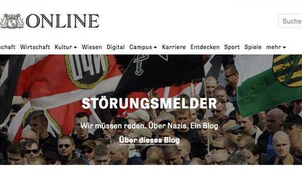 Ein Blog über Nazis: der "Störungsmelder".