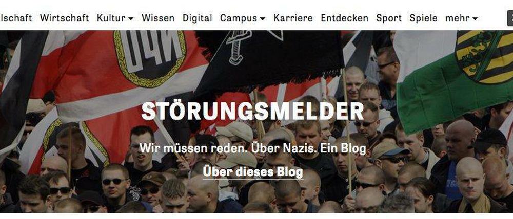 Ein Blog über Nazis: der "Störungsmelder".