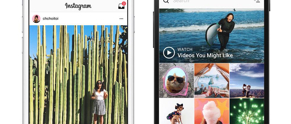Die Foto-App Instagram zeigt ihren Nutzern nun empfohlene Beiträge an.