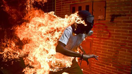 Ausgezeichnet: Das "World Press Photo" 2018 von den Unruhen in Venezuela 