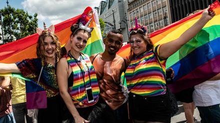 Buntes Berlin. Die LGBTI-Community feiert den 41. Christopher Street Day.