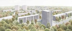 Siegerentwurf. Die Pläne für das Areal sind Ergebnis eines Wettbewerbs von 2017. Das Berliner Büro Bruno Fioretti Marquez Architekten setzte sich durch.