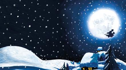 „Die Nacht vor Weihnachten“, Illustration von Mehrdad Zaeri. 