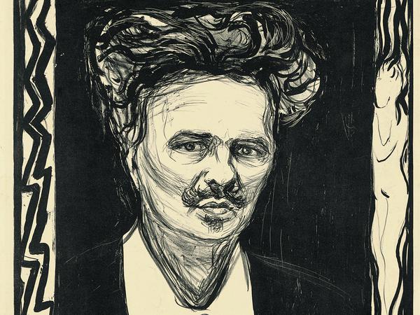 Edvard Munch (Løten 1863 - 1944 Oslo): „August Strindberg“, 1896