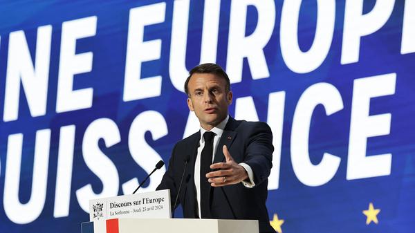 Der französische Präsident Emmanuel Macron hielt an der Pariser Sorbonne-Universität eine Grundsatzrede.