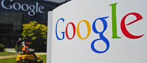  Das Google Logo auf dem Google Campus in Silicon Valley (USA), aufgenommen am 20.05.2013. 