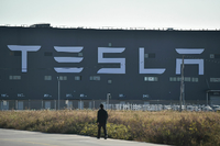 Die Tesla-Fabrik in Shanghai.