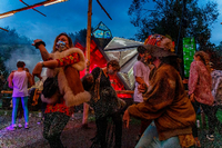 Das traditionelle „Wilde Möhre“-Festival bei Drebkau in Südbrandenburg fand auch dieses Jahr statt, allerdings unter strengen Auflagen.