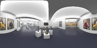 Ansicht des Virtuellen Museums, das von KulturMachtPotsdam nach dem Vorbild des Potsdam Museums entworfen wurde.