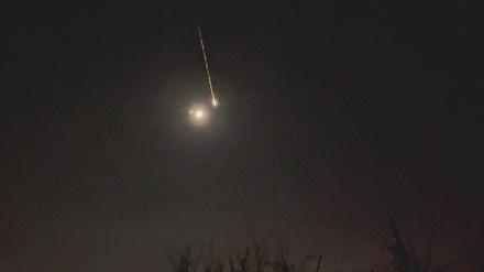 In der Nacht auf Sonntag ist ein Meteorit am Himmel über Brandenburg verglüht.
