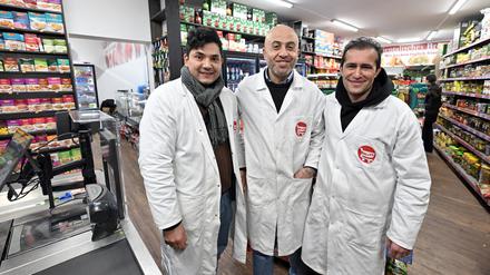  Die drei Inhaber: Halim Bakhshi (von links), Ali Nawrozi und Ahmed Bostani.
