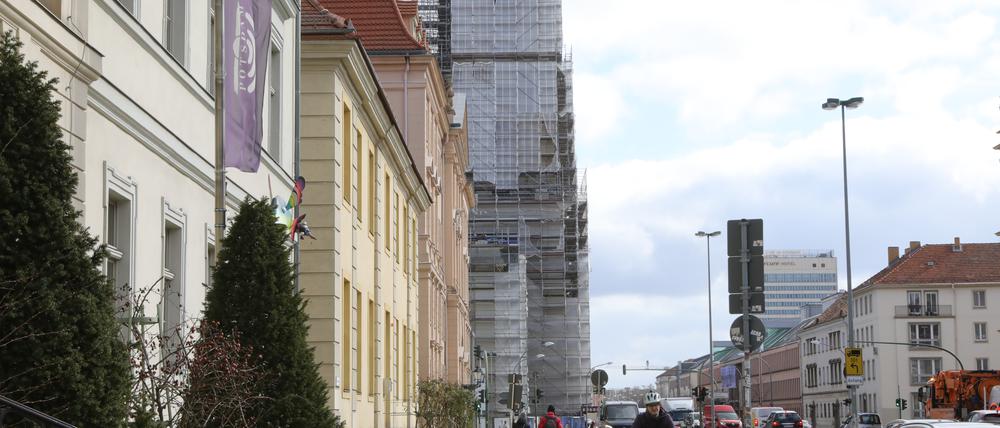 Baustelle Garnisonkirchturm, Breite Straße Potsdam