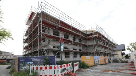 Baustelle des Immobilien-Projektentwicklers Project Immobilien im Potsdamer Ortsteil Bornim.