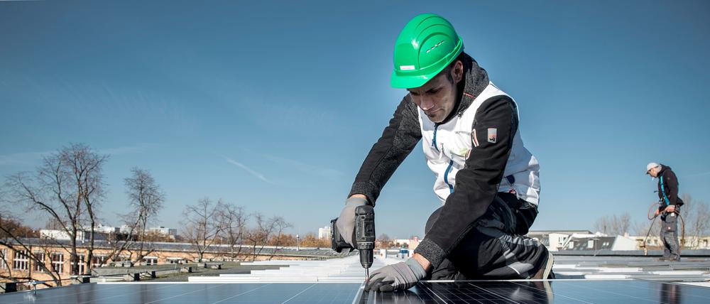 Die Berliner Stadtwerke bauen ihre Solaranlagen weiter aus.