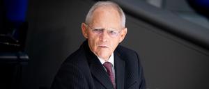 Wolfgang Schäuble bei einer seiner Sitzungen als Bundestagspräsident.
