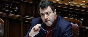 Für ihn läuft’s gerade nicht gut: Matteo Salvini auf der Regierungsbank im Parlament.