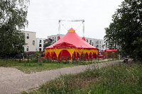 Das Montelino-Zirkuszelt im Volkspark Potsdam.