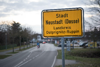 Leere Straßen in Neustadt/Dosse. Bis 17. März sind rund drei Viertel der 3645 Einwohner in Quarantäne.