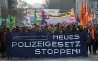 In Potsdam wurde im November 2018 gegen das neue Brandenburger Polizeigesetz protestiert.