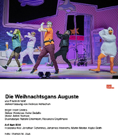 "Die Weihnachtsgans Auguste" nach Friedrich Wolf in der Potsdamer Regie von Ekat Cordes, Bühne: Anike Sedello.