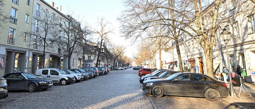 Ein Teil der Dortustraße soll ab dem 28. März zu einer verkehrsberuhigten Zone ohne Parkplätze werden. 